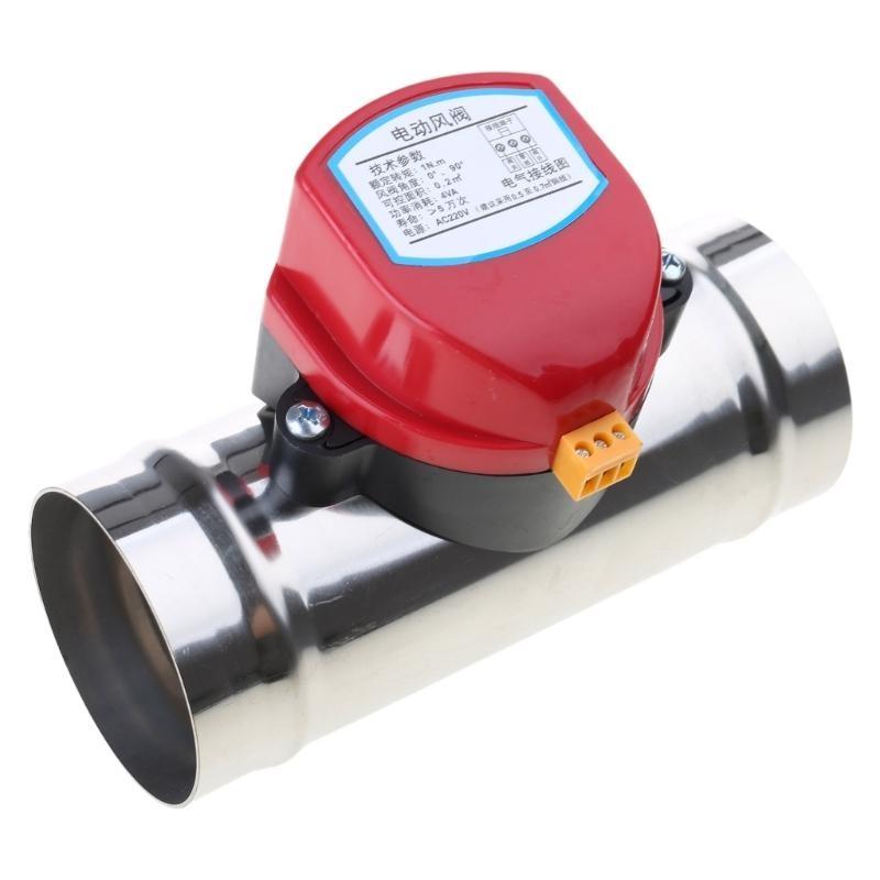 652F 220vAC Elektrické klapky pro vzduchotechniku Ocelové regulační klapky průtoku vzduchu