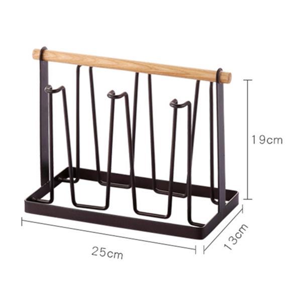 Kitchen Water Cup Shelf Wrought Iron Glass Cup Upside Down Creative Storage Drain Rack Living Room Household Daily Necessities