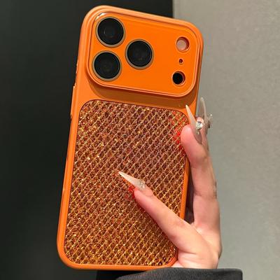 Diamond Jewelled Shockproof Phone Case For iPhone 13 14 15 16 17 Pro Max Glitter Acrylic Bumper Back Cases Cover