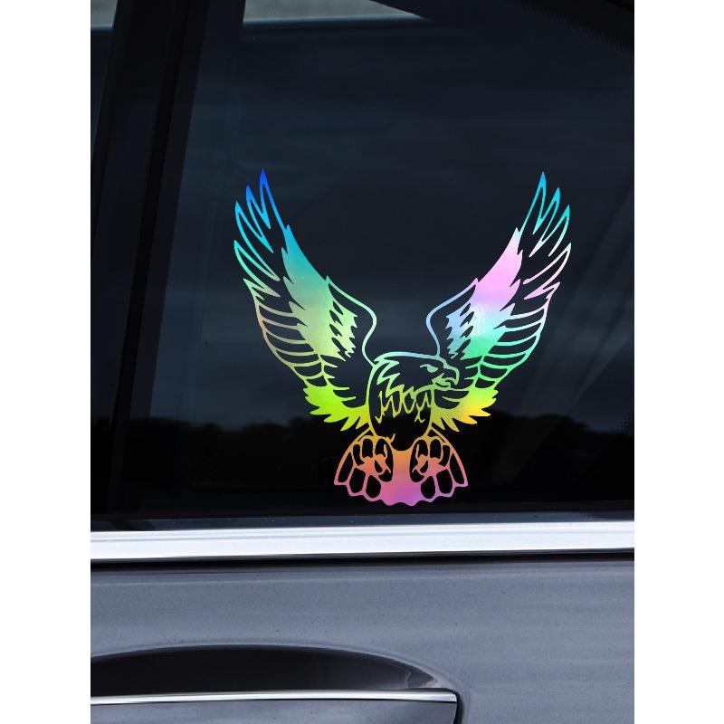 S-Multicolor 1PC Elegant Eagle Bird Car Stickers Car Body Window Bumper Vinyl Decal Car Accessories