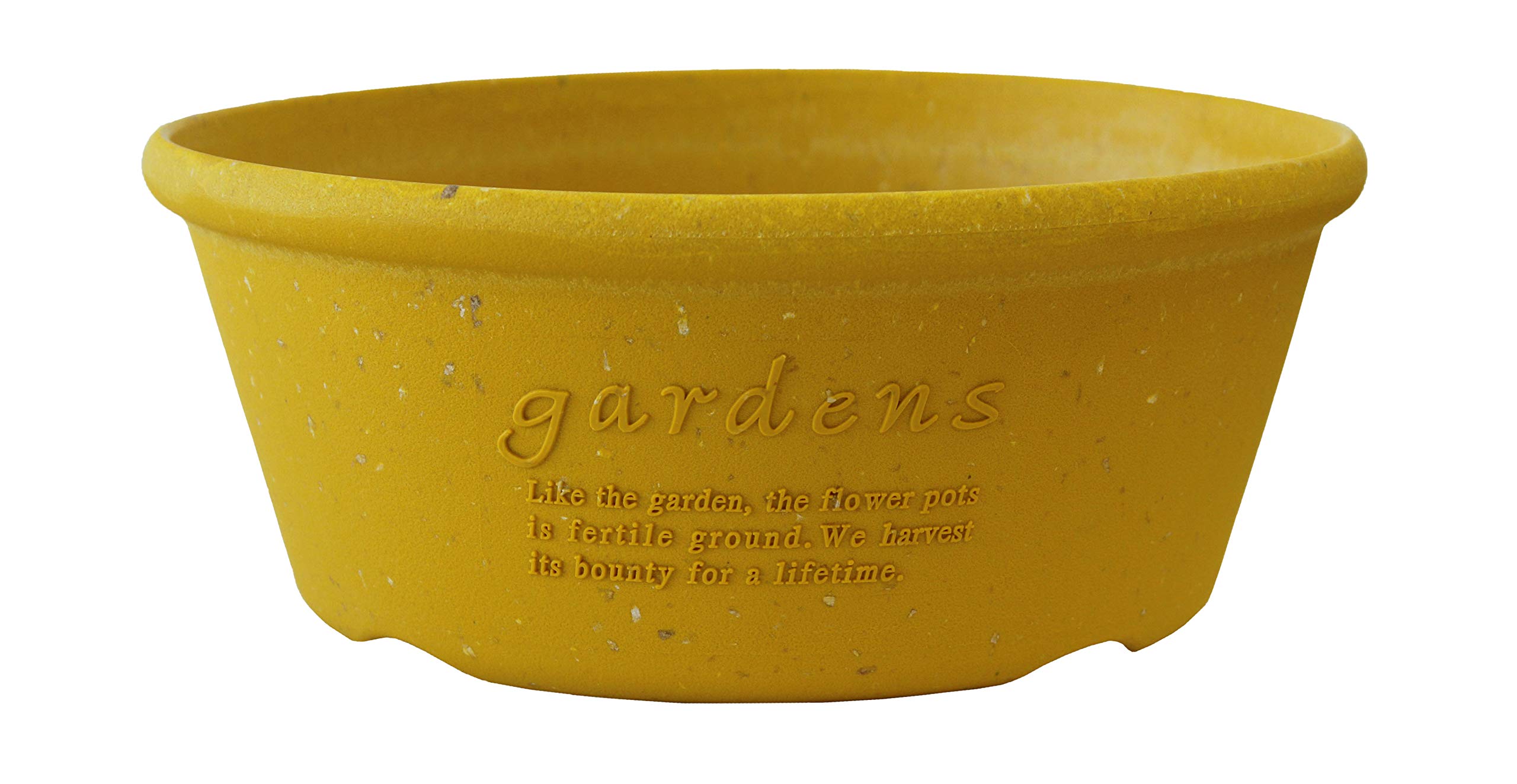 

Hachimankasei Eco Planter/Flowerpot, Shallow Type, 300ml, Mustard, Papier (Hachiman gardens:papier)