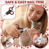 Tagliaunghie per Animali Domestici per Cani Gatti Conigli e Uccelli Strumento Professionale per la Toelettatura Lame in Acciaio Inossidabile Manico Comodo Design con Arresto di Sicurezza
