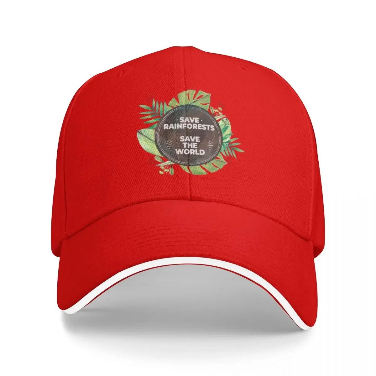 Save Rainforests Save the World Brazil Amazonia Deforestation Baseball Cap Designer Hat Rugby luxury caps Baseball Unisex Womens