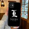 D-Death Note Matný poloprůhledný kryt na telefon Pro Iphone 16 ProMax 15 14 13 12 11 X XS PRO Plus