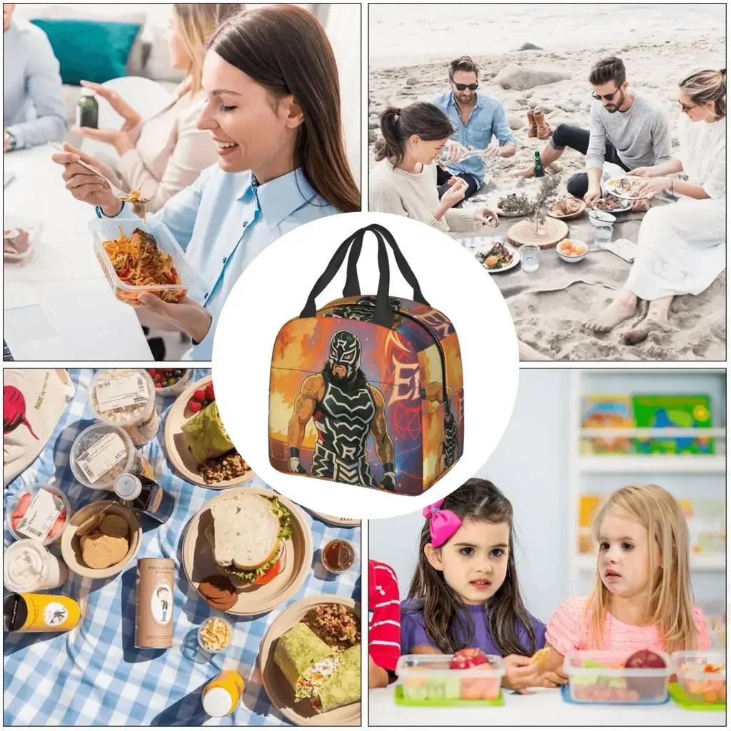 Penta Wrestler Insulated Lunch Bag for Women Kids Portable Food Boxes Thermal Lunch Box Tote