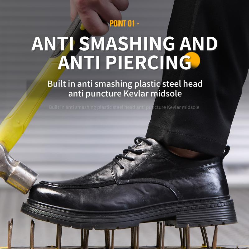 Safety Work Shoes Impact-resistant, Anti-penetration & Insulated Industrial Safety Boots