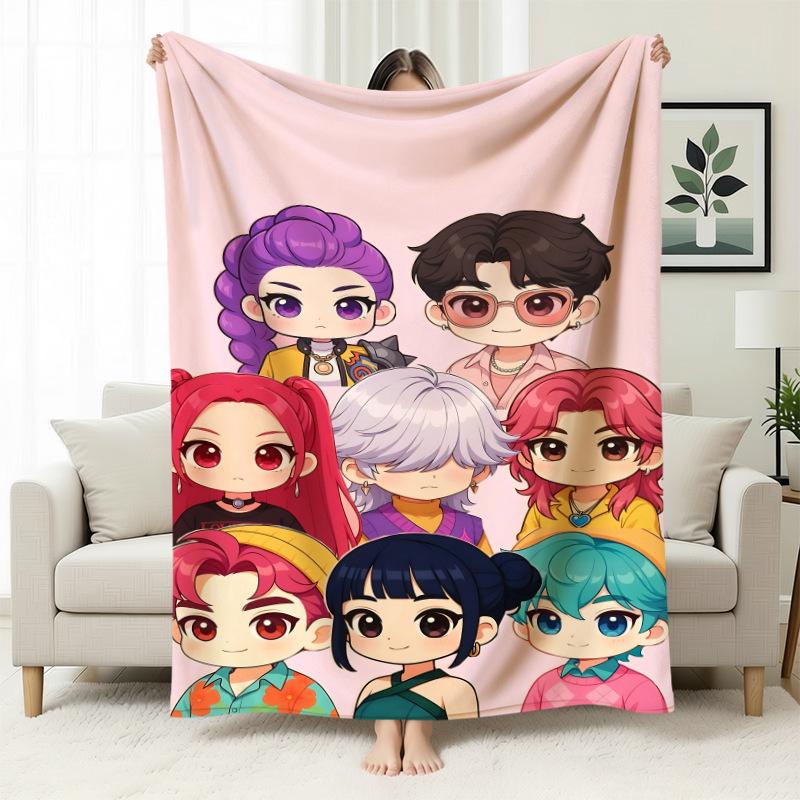 Kpop Witchers Witchers Peripheral Blankets Blankets Flannel Nap Blankets Blankets Printed Office Sofa Blankets