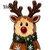 Vintage Santa Claus Elk Cat Figurines Christmas Wooden Tabletop Figurine, Hand Painted Reindeer Decor, Rustic Festive Crafts Wood Holiday Statues for