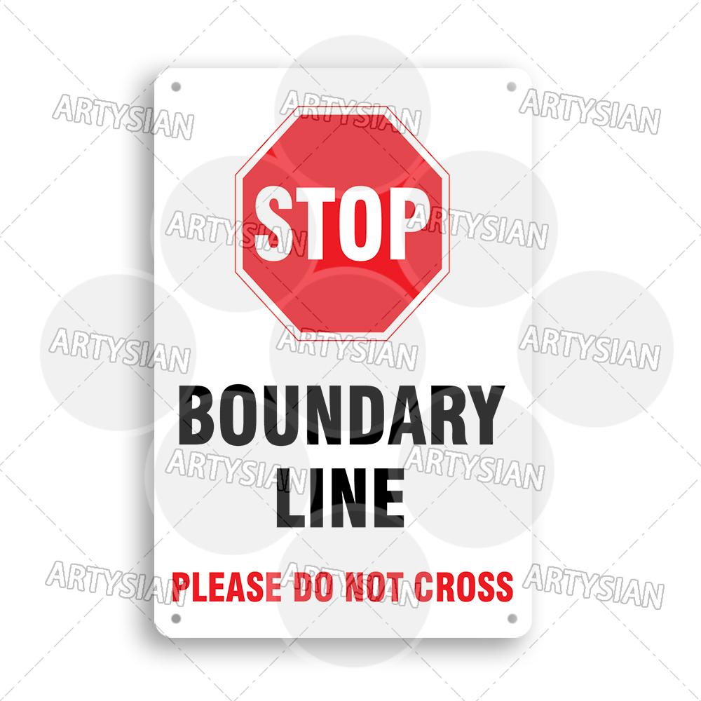 Private Property Waring Metal Sign No Trespassing Do Not Knock No Public Access Stop Boundary Line Private Restricted Road