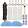 Side Brush HEPA Filter Mop Cloth for Proscenic 800T  820S for LIECTROUX C30B Vacuum Cleaner Cleaning Filter Accessories Kit