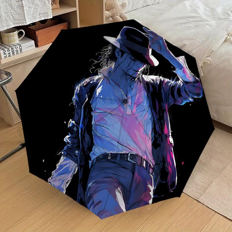 

1pc Dancing Legend Michael Jackson Automatic Folding Umbrella, Portable Collapsible Design, Casual Outdoor Accessory L1202012