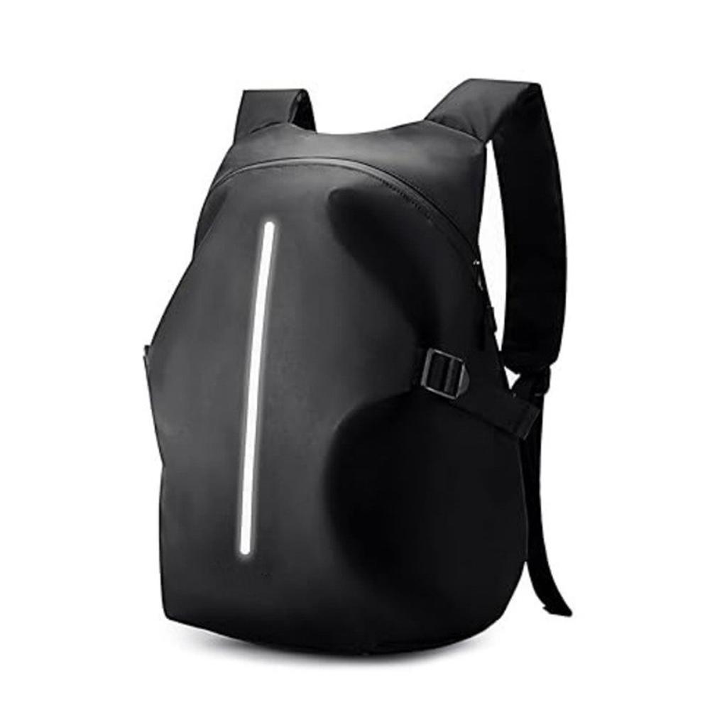 Motorcycle Helmet Backpack Rainproof Reflective Large Capacity Durable Nylon Backpack for Men Riding Travel Sports