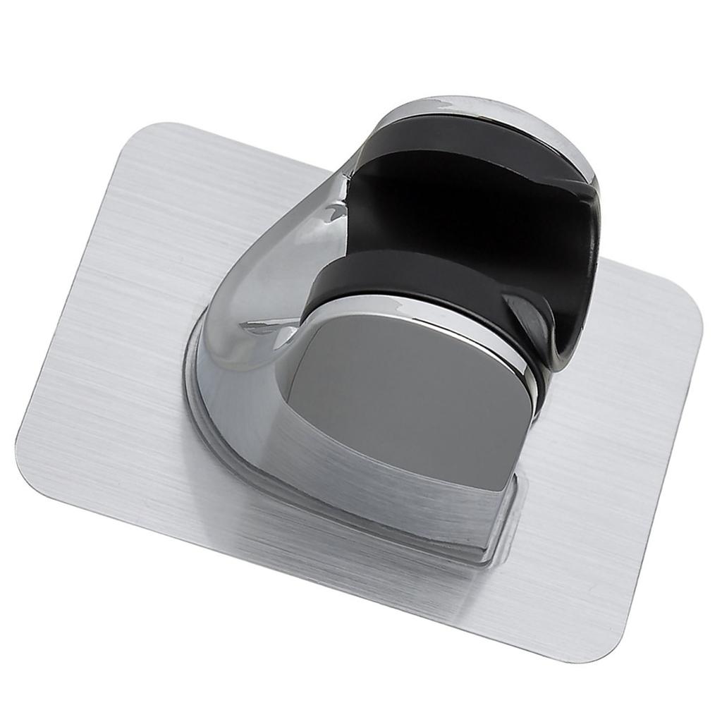 Handheld Shower Head Holder Metal Drill Free Adhesive Adjustable Wall Mounted Shower Bracket for