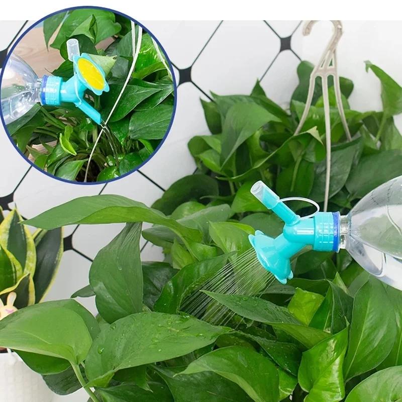 2In1 Plastic Sprinkler Nozzle Watering Bottle Water Cans for Flower Irrigation Watering Bottle Head Garden Tools Lawn Sprinkler