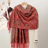 New Shawl Warm Winter Scarf Hijab Women Print Paisley Cashmere Pashmina Thick Wrap Head Neck Foulard Luxury  Blanket Echarpe