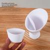 Fries Shelf Holder Assorted Sauce Chips Dip Snack Cone Stand Plastic Dip Cup Two Cup-Mouth Tableware Tray Container Kitchen Tool