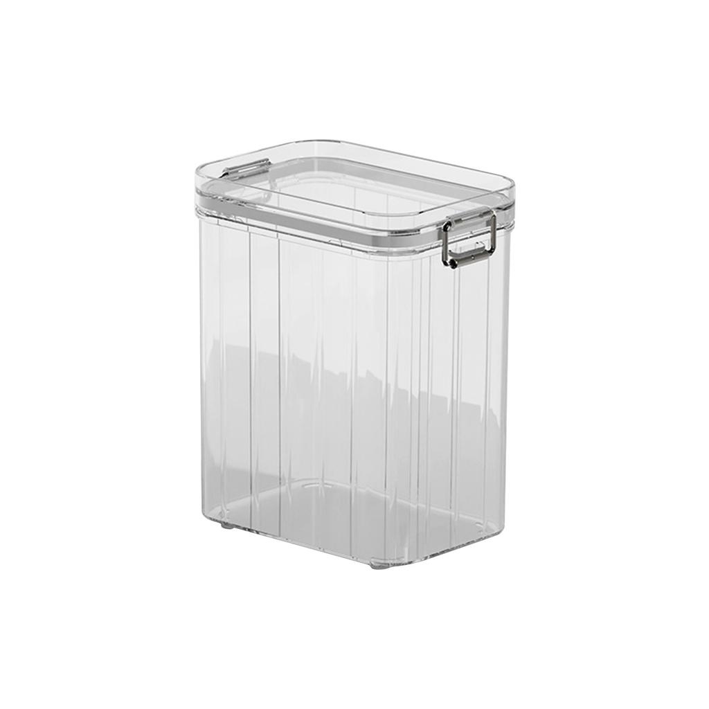 Plastic Food Storage Container, Rectangle, 60.86 Ounces, Clear Natural