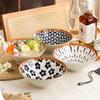 8inch Ramen Bowl Ceramic Noodle Soup Bowl Chinese Cuisine Dinnerware Porcelain Floral Rattan Dish Bowl
