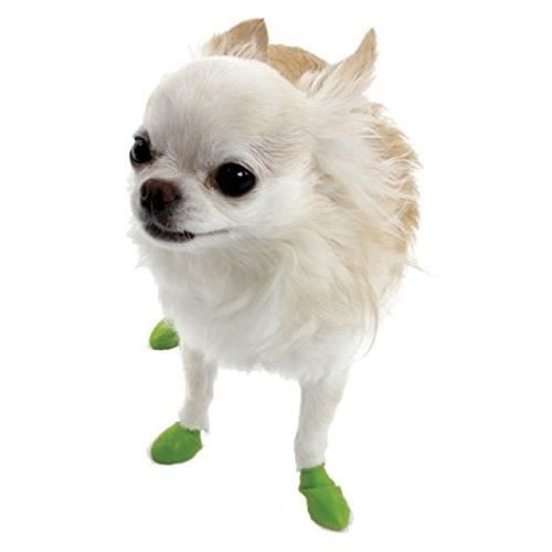 Bottes Pour Chien - PAWZ - Tiny - Vert Citron - Imperméable - Biodégradable