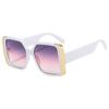 Cool Colorful Square Sunglasses Vintage UV400 Protection Blue Green Unique Eyewear Shades For Women Men Fashion