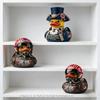 Military Resin Duck Sculpture Handmade Art Craft Home Office Desk Decor Veteran Tribute Collectible Gift Ornament