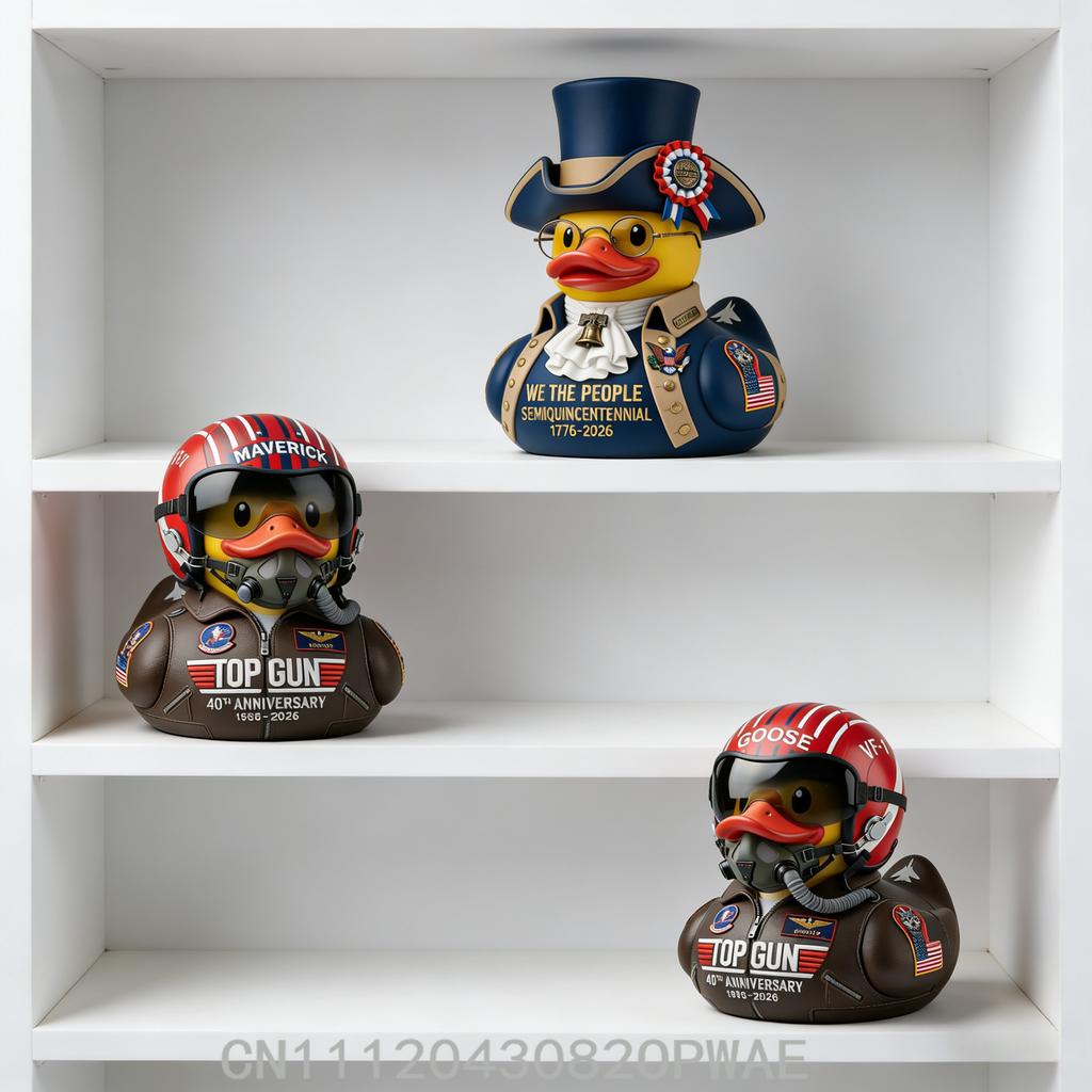 Military Resin Duck Sculpture Handmade Art Craft Home Office Desk Decor Veteran Tribute Collectible Gift Ornament