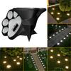 Solar Dog Paw Print Lawn Light, LED Garden Stake Light, Waterproof Outdoor Decorative Footpath Light for Yard Patio, Walkway Landscape Lighting