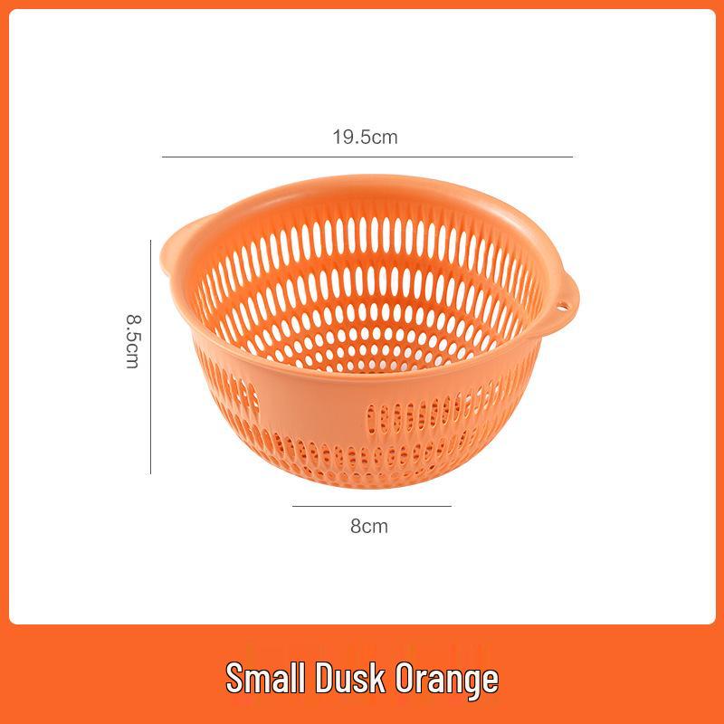 Three-Piece Kitchen Set: Vegetable Washing Basket, Drain Basket, and Fruit Plate