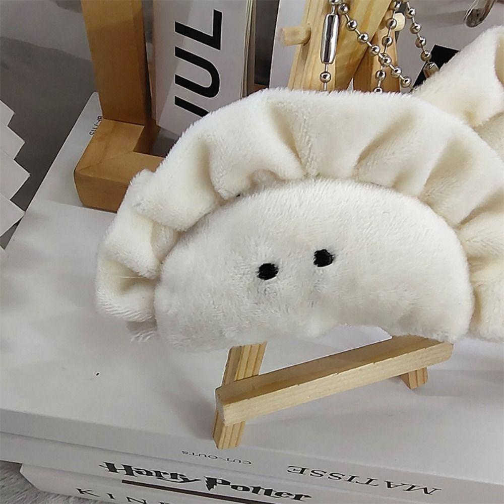 Soft Cartoon Plush Keyring Plush Dumpling Plush Pendant Funny Dumpling Plush Keychains  Students