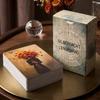 Silbernacht Lenormand Karten 9*6cm, 76 Stück Vintage Ölgemälde Stil Wahrsagekarte Doppelt geprägt Tragbare Größe