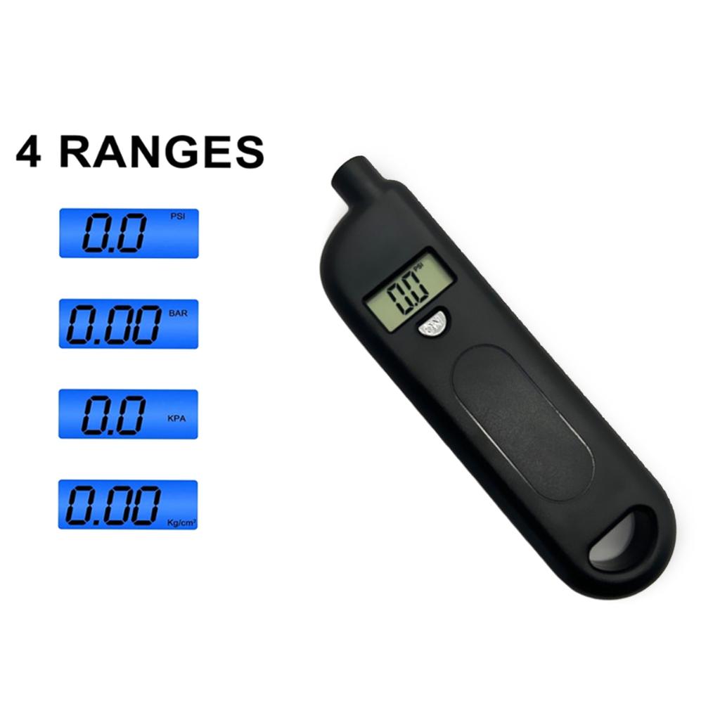 Portable Digital Tire Pressure Gauges with Inflators 140PSI 4 Settings Tire Gauges for Car Truck Motorcycles Bicycles