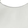 Tory Burch Emerson Double T Logo Zipper Closure Leather Crescent Bag Hobo Handbag Women Handbags White 139327-137