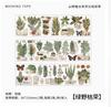Botanical Journal Decorative Tape - Plant Encyclopedia Segmented Design for Scrapbooking, Planner and Projects