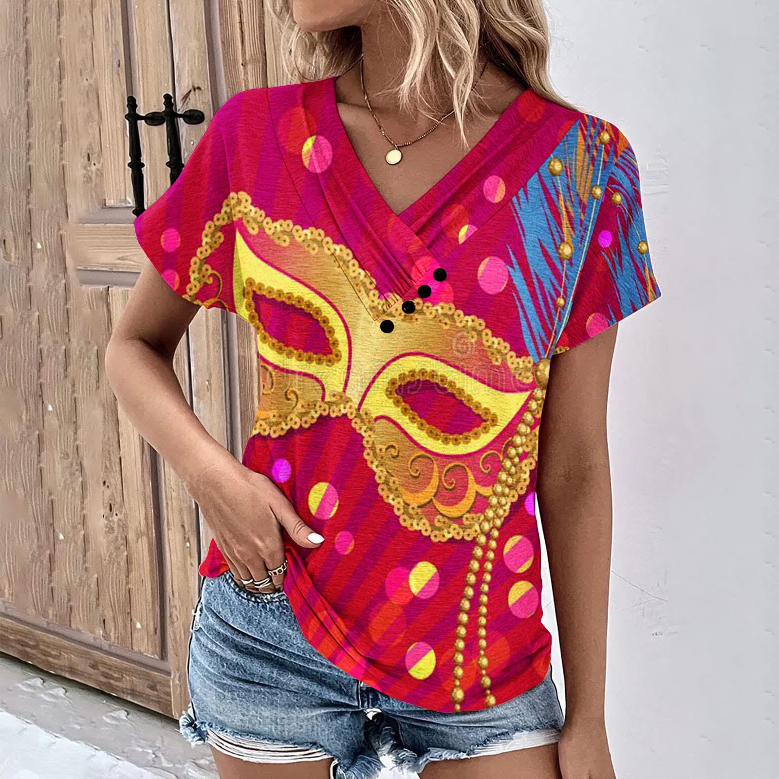 

Жіноча футболка з нерегулярним подолом у літньому стилі Harajuku з цифровим принтом з коротким рукавом і круглим вирізом Модна вулична зручна жіноча повсякденна футболка XS