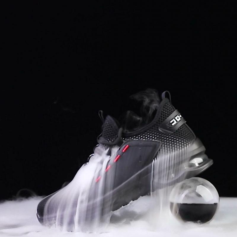 Scarpe da lavoro Stivali con punta in acciaio traspirante Scarpe da lavoro antinfortunistiche leggere con cuscino d'aria antiscivolo per uomo Donna Sneaker da lavoro