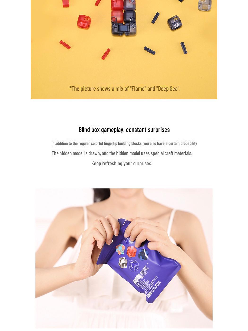 

Цветной пазл для пальцев Mi Rabbit: Игрушка-конструктор Magic Cube null