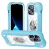 Magnetic Silicone Phone Case IPhone 15 Pro Max With Ring Stand Shockproof Full Cover Compatible 14 Plus