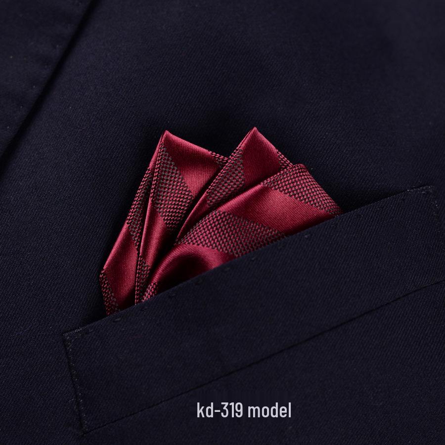 Men's British Red Pocket Square for Business or Wedding