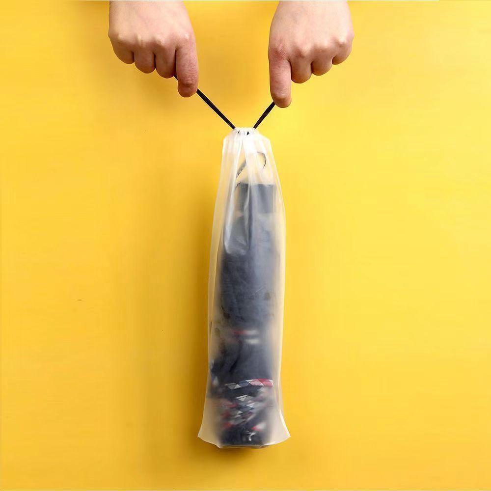 Frosted Semi-Transparent Drawstring Umbrella Storage Bag - Moisture-Proof and Dust-Resistant