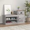 VidaXL Shoe Cabinet Sonoma Grey 100x42x60 Cm Engineered Wood 816422