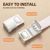 No-Tie Buckle Shoelaces White Elastic Stretch Flat Sports Laces for Adults and Kids No-Tie Fixing Magic Strap