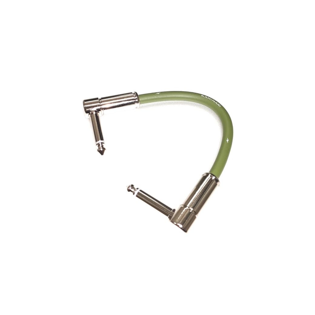 

KAMINARI GUITARS Guitar Shield Electric Bass Patch Cable2 15cm Nightingale [Moss Green] K-BPC2-15LL