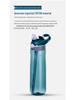 Tritan Large Capacity Portable Sports Water Bottle with Straw - Stylish Plastic Cup for Adults.