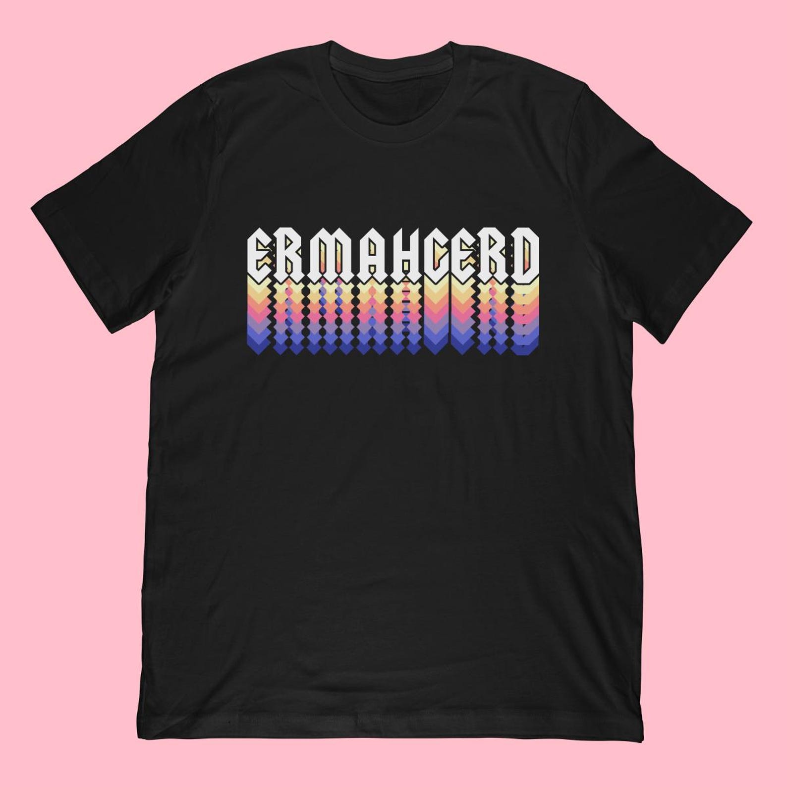 Ermahgerd T-Shirt | Oh My God Meme Shirt & Classic Rock Dank Meme Gift 4XL