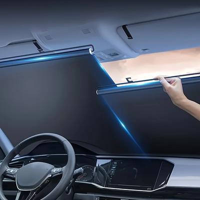 Car Sunshade, Retractable Curtains, Front Windshield, Sun Protection and Heat Insulation, Car Sunshade Board, Umbrella Artifact