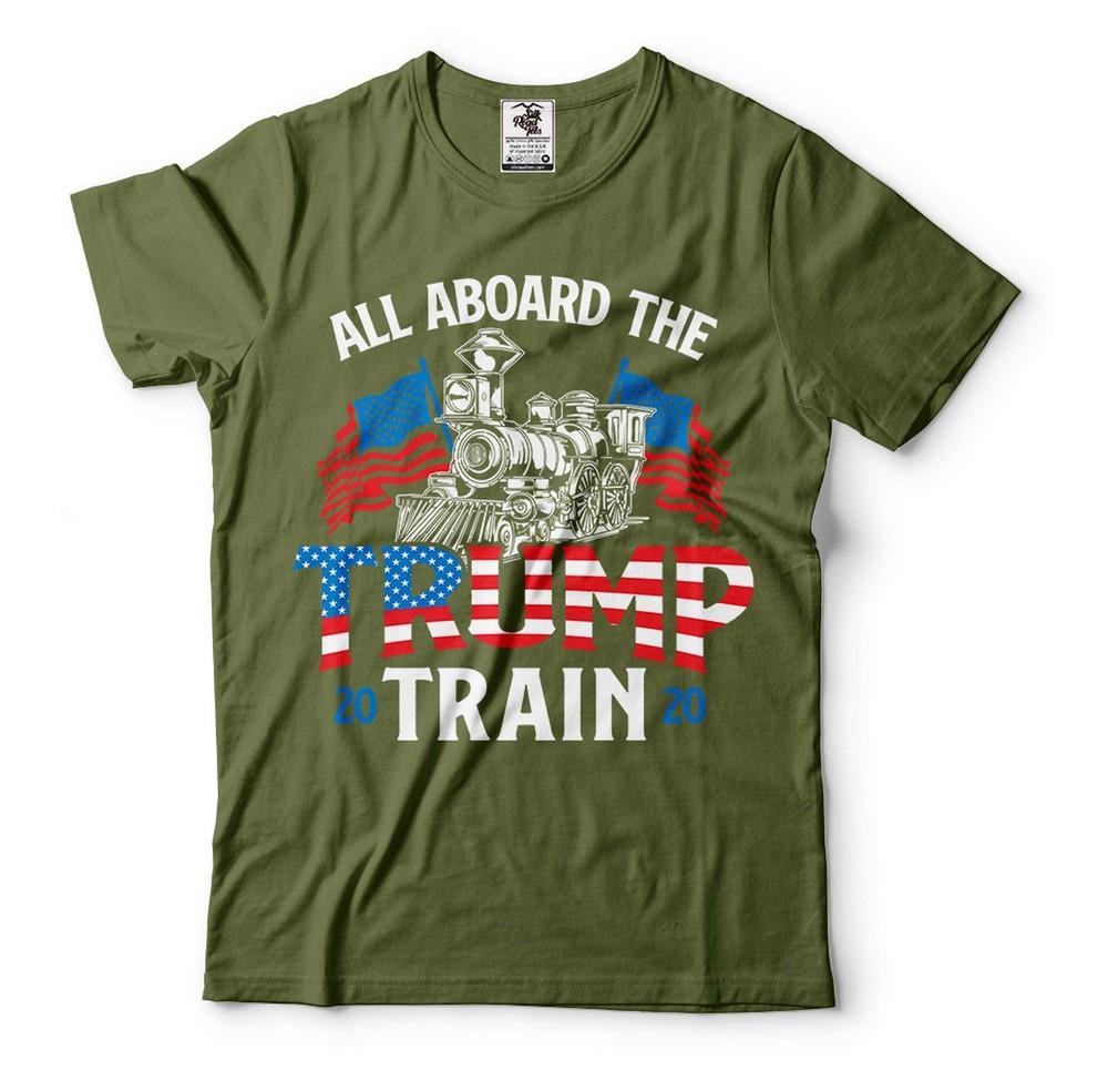 Trump Train Shirt Trump 2024 Tee USA Patriotic Tee Conservative Republican Shirt Unisex T-Shirt XL