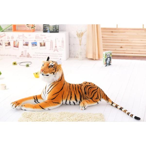 30-120 cm Lifelike Tiger Leopard Plush Toys Soft Stuffed Animals Simulation White Tiger Jaguar Doll Children Kids Birthday Gifts