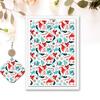 4PCS Christmas Clay Transfer Paper 95x138mm Water Soluble Paper Clay Transfer Sheets for Clay Earring Jewelry Making