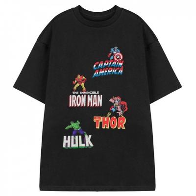 Mens Multi Character Short-Sleeved T-Shirt