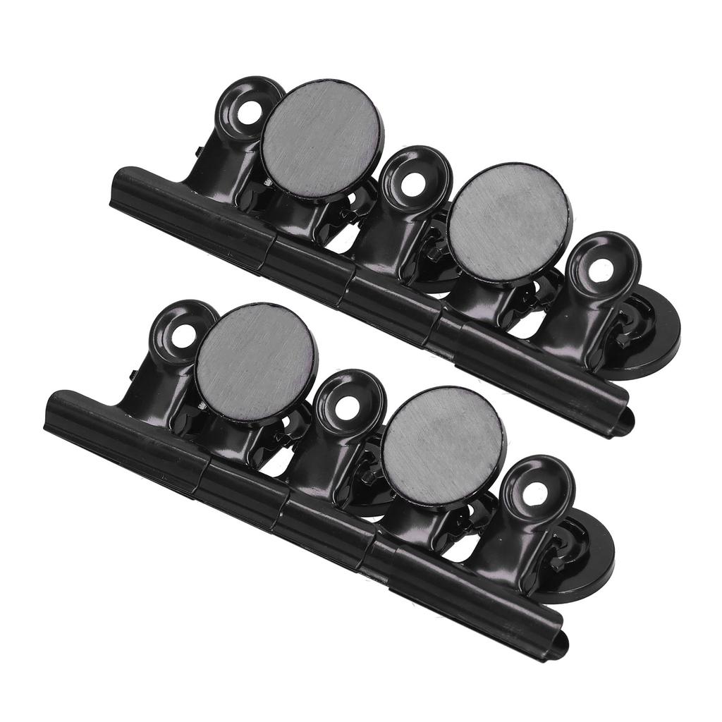 10Pcs Magnetic Clips Stainless Steel Nickel Plated Round Fixing Force Magnet Fastening SetBlack